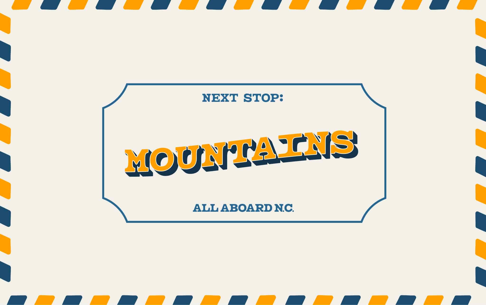 mountains postcard