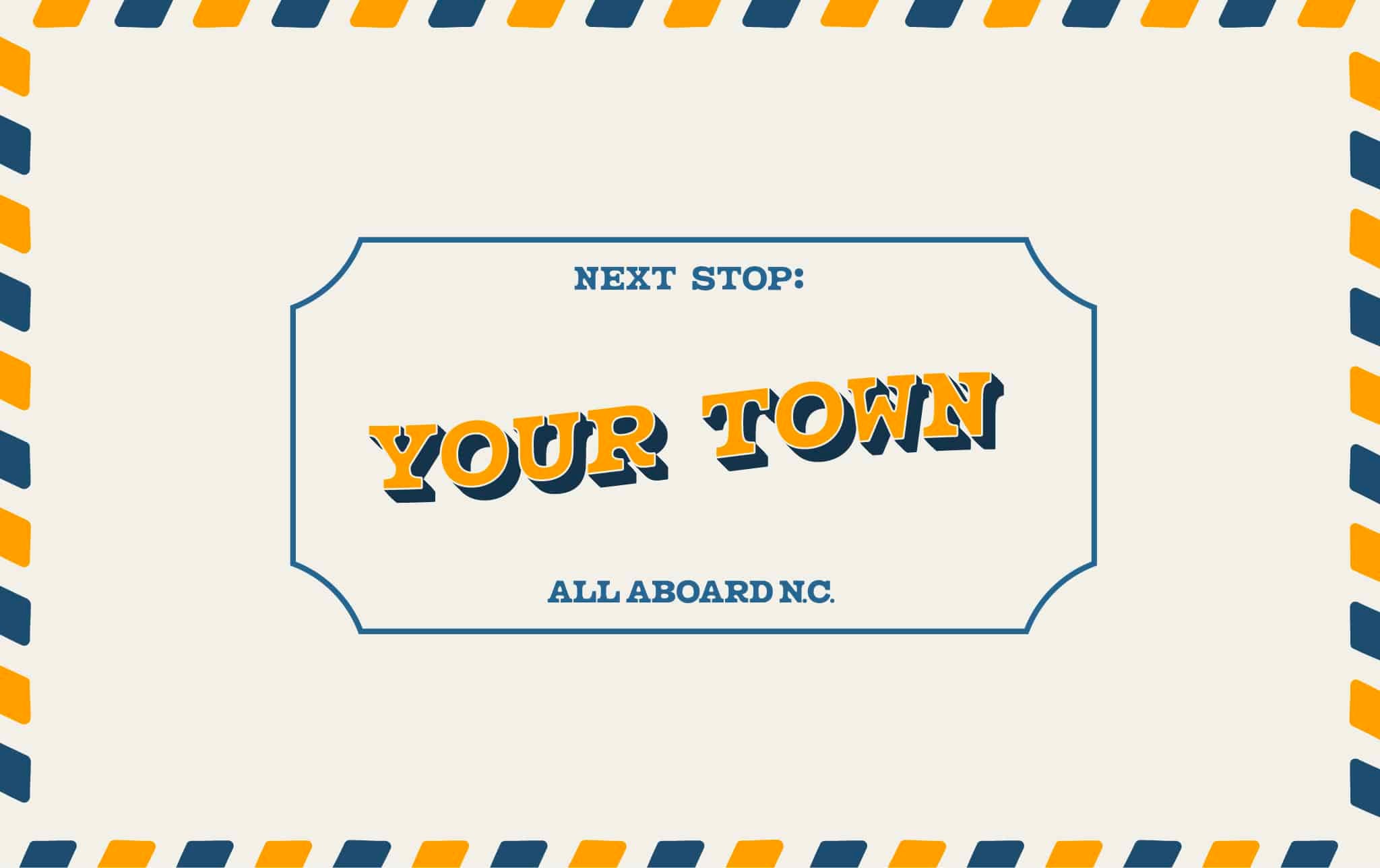 your town postcard